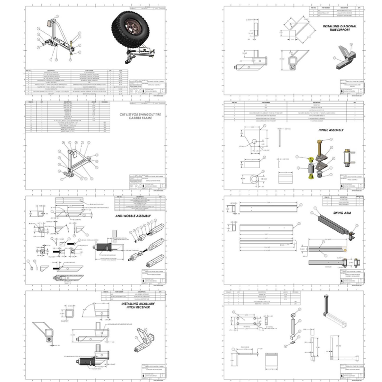 Version Tire Carrier Build Plans Inches Mm Ratha Digital Media Llc