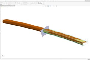 SolidWorks Sweep Surface Profile Intersection Projected Curves Half Build_Trim Cut