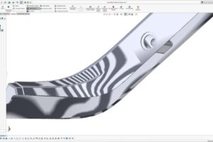 Toyota MR2 C - Pillar Trim SolidWorks Zebra Stripe Surface Analysis